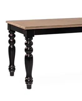 Designové a luxusní jídelní stoly Estila Venkovský jídelní stůl Siena z masivního dřeva Mindi 170cm