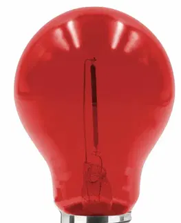 LED žárovky CENTURY LED FIESTA žárovka DECO ČERVENÁ 0,6W E27 50Lm 36VDC IP39