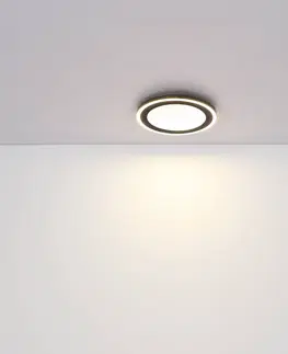 Stropní svítidla Globo LED stropní světlo Davies křišťálový efekt Ø 34 cm