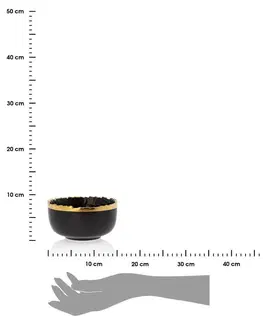 Mísy a misky DekorStyle Keramická miska Kati 11,5 cm černá