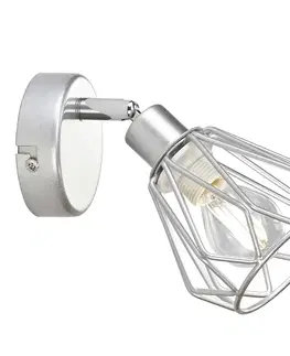 LED osvětlení Nástěnná lampa OKIRA TYP 2 Tempo Kondela Stříbrná