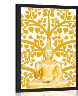Feng Shui Plakát Buddha se stromem života