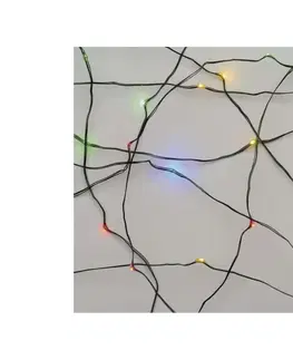 Vánoční osvětlení  ZY1920T 150 LED řetěz zelený nano, 15m, IP44, multicolor, časovač