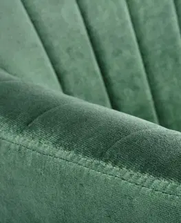 Židle HALMAR Designová židle Terri tmavě zelená