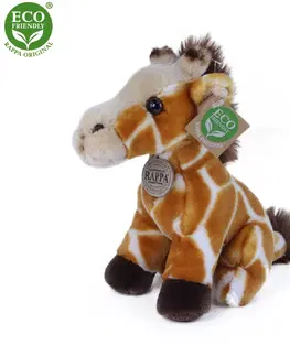 Hračky RAPPA - Plyšová žirafa sedící 18 cm ECO-FRIENDLY