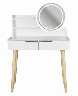 Toaletní stolky ArtJum Toaletní stolek SCANDI 2 LED | CM-254121