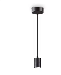 Moderní závěsná svítidla Závěsné svítidlo Ideal Lux SET UP MSP NERO 260020 E27 1x60W IP20 9cm černé