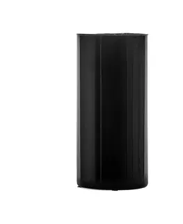 Luxusní a designové vázy a láhve Estila Designová art deco skleněná váza Elegance oválného tvaru černé barvy 30cm