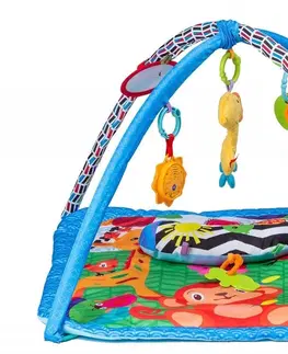 Hračky pro nejmenší ECOTOYS Hrací deka Eco Toys - modrá
