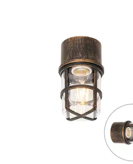 Venkovni stropni svitidlo Vintage venkovní nástěnná lampa černá IP54 - Kiki