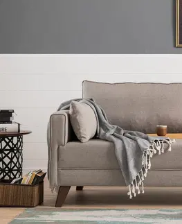 Pohovky a gauče Pohovka s lůžkem BELLA trojmístná krémová