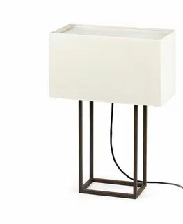 Designové stolní lampy FARO VESPER hnědá a béžová stolní lampa