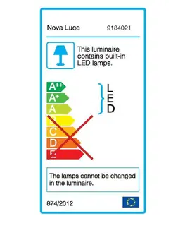 LED lustry a závěsná svítidla Nova Luce LED osvětlení Ultrathin nad konferenční stolek - 3 W, 180 lm, bílá NV 9184021