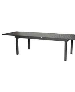 Zahradní stolky DEOKORK Hliníkový stůl VALENCIA 200/320 cm (antracit)