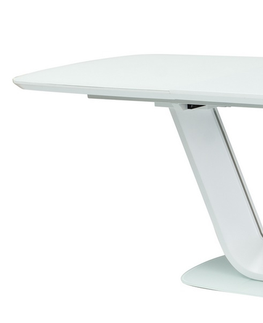 Jídelní stoly Rozkládací jídelní stůl IBANE 160x90 cm, bílý