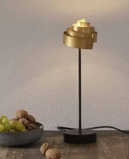 Světla na parapety Holländer Stolní lampa Banderole ze železa ve zlaté barvě