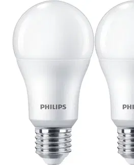 LED osvětlení Philips SADA 2x LED Žárovka Philips A67 E27/13W/230V 4000K 