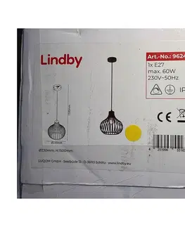 Svítidla Lindby Lindby - Lustr na lanku FRANCES 1xE27/60W/230V 