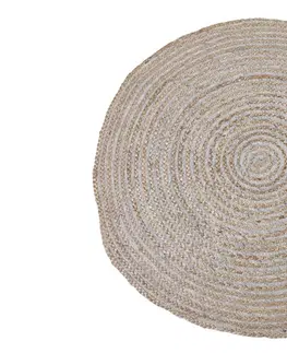 Koberce a koberečky Přírodně hnědý jutový kulatý koberec Irbi - Ø 120 cm Light & Living 6838833