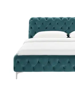 Designové postele LuxD Designová postel Rococo 180 x 200 cm modrý samet