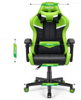 Herní křesla Herní židle HC-1004 zelené barvy