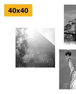 Sestavy obrazů Set obrazů černobílý New York