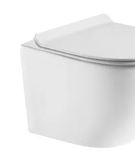 Záchody HOPA Závěsné WC ARCO RIMLESS se SLIM sedátkem Soft-close OLKLT046E