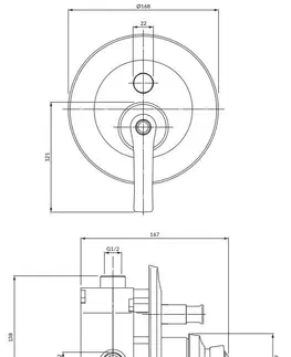 Koupelnové baterie OMNIRES ARMANCE sprchová baterie podomítková měď retro /ORB/ AM5235ORB