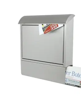 Poštovní schránky Heibi Poštovní schránka nerezová s novinovou přihrádkou