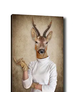 Obrazy Wallity Obraz na plátně Deer portrait 50x70 cm