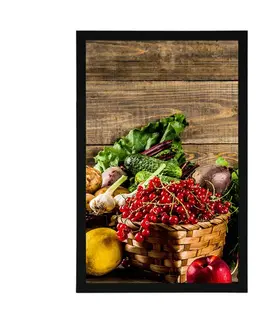 S kuchyňským motivem Plakát čerstvé ovoce a zelenina