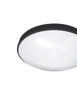 Svítidla  LED Koupelnové stropní svítidlo CIRCLE LED/12W/230V 4000K pr. 25 cm IP44 černá 