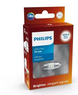 Autožárovky Philips LED Festoon 30mm 24V 1,5W Ultinon Pro6000 SI 6000K 1ks 24844CU60X1