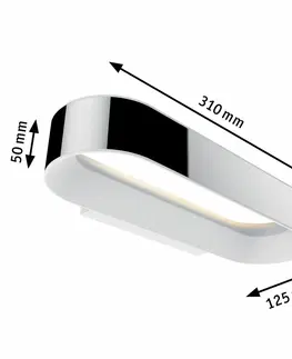 LED nástěnná svítidla Paulmann LED nástěnné svítidlo Agena IP44 20W chrom/bílá mat stmívatelné 709.48 P 70948