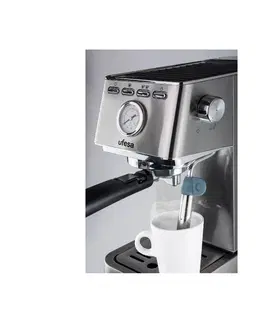 Automatické kávovary Ufesa CE8030 MILAZZO espresso pákový kávovar, stříbrná
