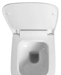 WC sedátka DEANTE Podomítkový rám, pro závěsné WC mísy + SLIM tlačítko černé + WC MYJOYS MY2 + SEDÁTKO CST_WC01 N51P MY2