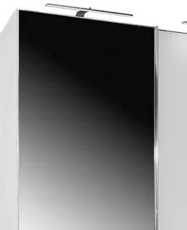 Šatní skříně s posuvnými dvěřmi Šatní Skříň Se Zrcadlem Sonate Rom, 225x240 Cm, Bílá