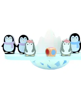 Dřevěné hračky Bino Balanční hra - tučňáci