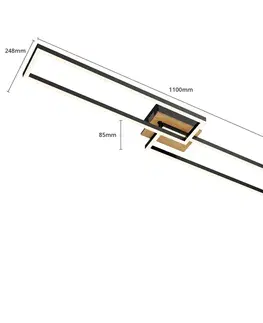 Stropní svítidla Briloner Rámové stropní svítidlo LED, dálkové ovládání