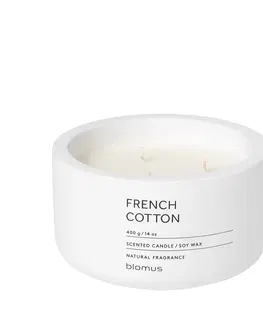 Svíčky Vonná svíčka ze sojového vosku French Cotton velká FRAGA BLOMUS