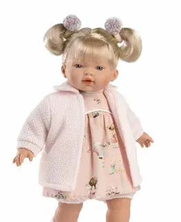 Hračky panenky LLORENS - 33152 AITANA - realistická panenka se zvuky a měkkým látkovým tělem - 33 cm