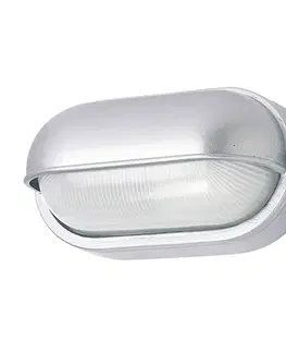 Venkovní nástěnná svítidla G & L Handels GmbH Venkovní nástěnné světlo 400180 oválné, stříbrné