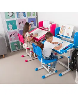 Dětské stoly a židle Rostoucí dětský stůl a židle ALEXIS Šedá