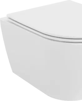 Kompletní WC sady Závěsná WC mísa MEXEN CARMEN 2 + prkénko SLIME