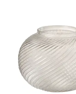 Dekorativní vázy Skleněná průhledná váza Stripes L - Ø 20*15 cm J-Line by Jolipa 3688