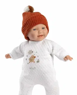 Hračky panenky LLORENS - 63303 LITTLE BABY - realistická panenka miminko s měkkým látkovým tělem - 32 cm
