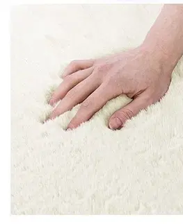 Koberce a koberečky AmeliaHome Kožešina Lovika ivory, 100 x 100 cm