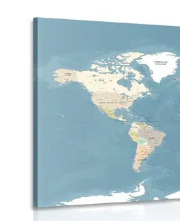 Obrazy mapy Obraz stylová vintage mapa světa