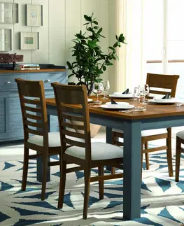 Designové a luxusní jídelní stoly Estila Stůl roztahovací Maire 140 (200 x 77 x 90)