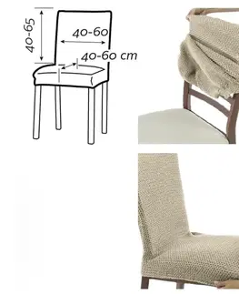 Židle Forbyt, Potah elastický na celou židli, komplet 2 ks MARTIN teracotta